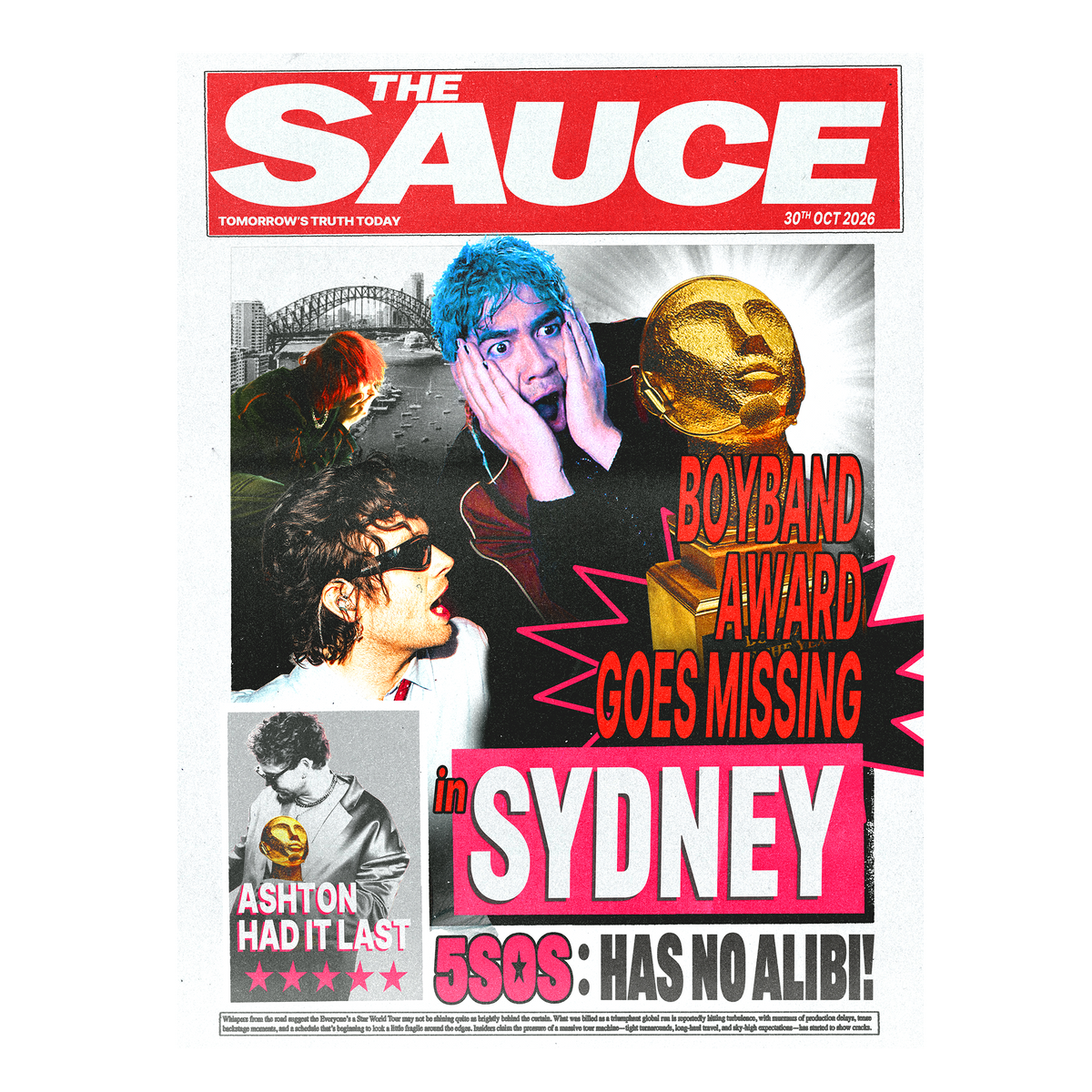5SOS "The Sauce" Sydney Limited Edition Lithograph