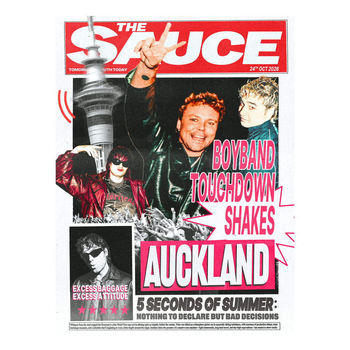 5SOS "The Sauce" Auckland Limited Edition Lithograph