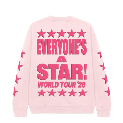 Everyone's A Star Light Pink Crewneck