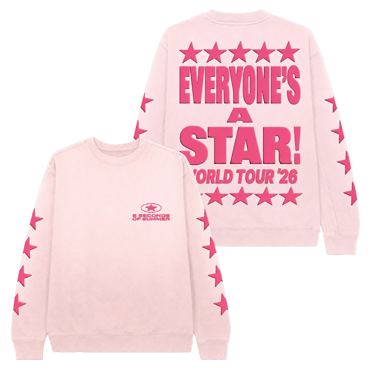 Everyone's A Star Light Pink Crewneck