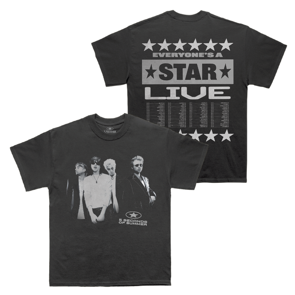 Portrait Live Faded Black Tee